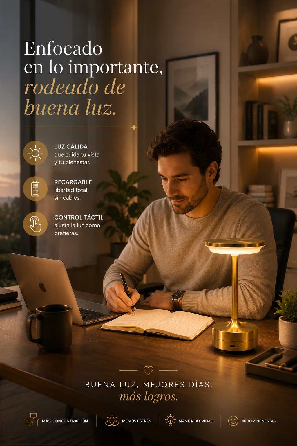 Lampara Aura Luxe Gold