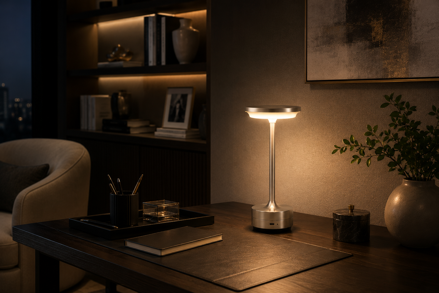 Lampara Aura Luxe Silver